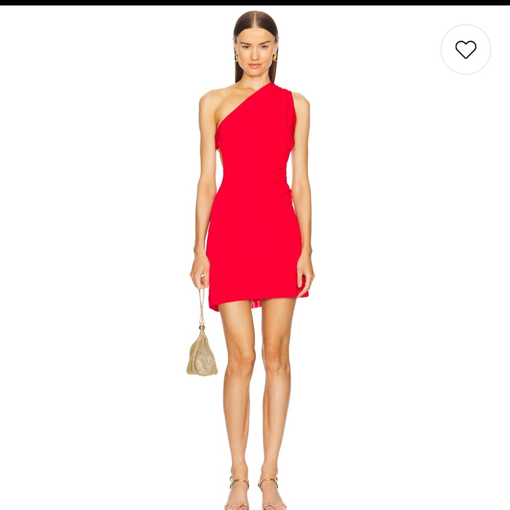 Cult Gaia Vibrant Red Chain Backless Dress - Picture 2 of 6